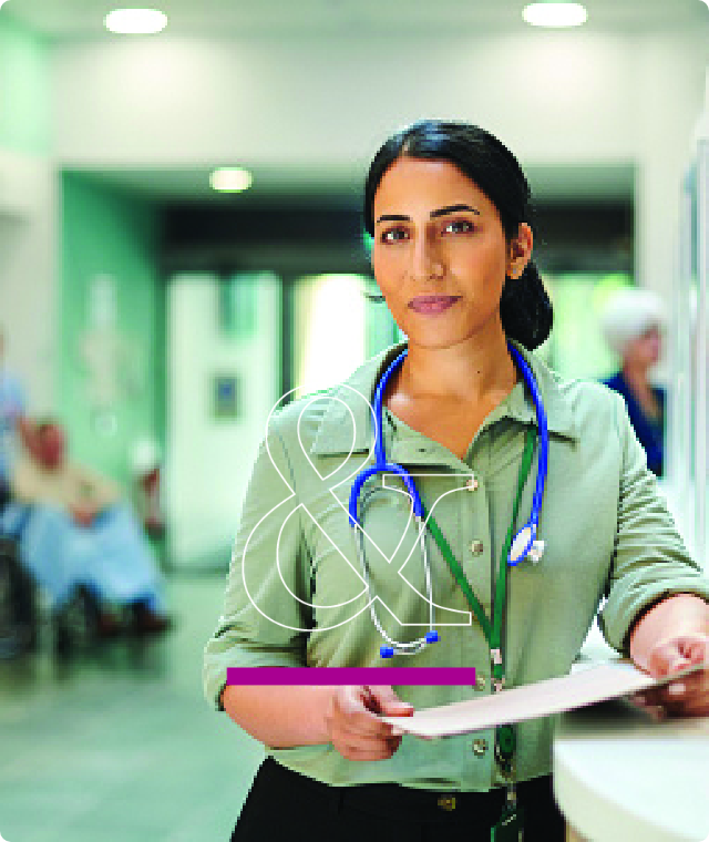 Women with stethoscope